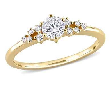 1/2 Carat (ctw G-H-I, I2-I3) Diamond Ring in 10K Yellow Gold – 08DLG100555150-9