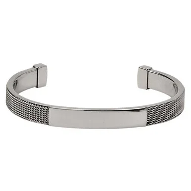 1/4″ Stainless Steel Mesh-Like Cuff Bracelet
