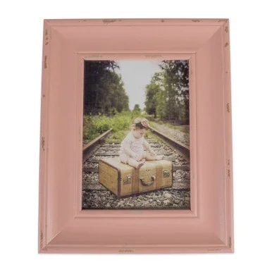 10.25″ Vibrant Unique Distressed Blush Farmhouse Rectangular Picture Frame