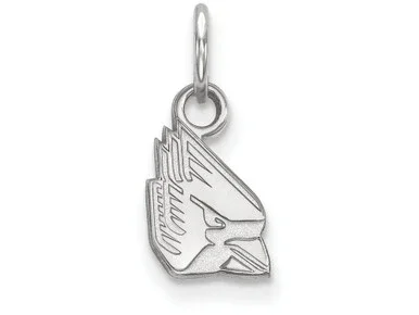 10k White Gold Logoart Ball State University Extra Small Pendant