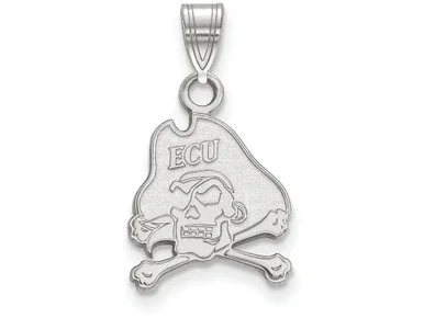10k White Gold Logoart East Carolina University Small Pendant – 1W002ECUAF