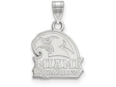 10k White Gold Logoart Miami University Small Pendant – 1W020MUAF