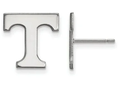 10k White Gold Logoart University Of Tennessee Small Post Earrings – 1W009UTNAF
