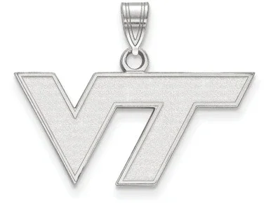 10k White Gold Logoart Virginia Tech Small Pendant – 1W002VTEAF