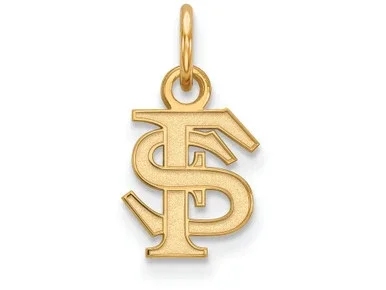 10k Yellow Gold Logoart Florida State University Extra Small Pendant
