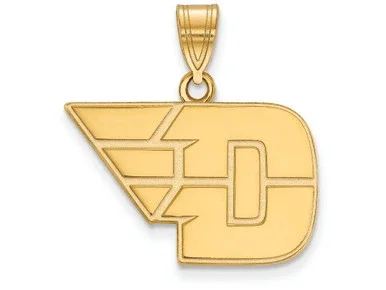 10k Yellow Gold Logoart University Of Dayton Medium Pendant