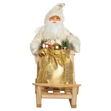 12″ Santa with Gift Bag Christmas Tabletop Figurine