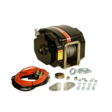 14″ Black Contemporary Electric Trailer Winch – DCWR 16608