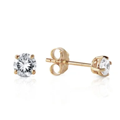 14K Yellow Gold Genuine 0.30ctw Diamond Earrings
