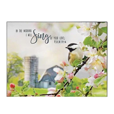 15.8″ Pink and Green Orchard Tree Bible Quote Rectangular Wall Plaque – 33474650