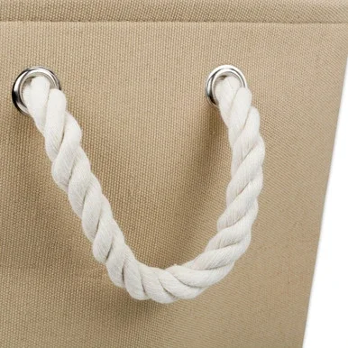 16″ Vibrant Taupe Medium Rectangle Polyester Pet Bin Paw Organizer