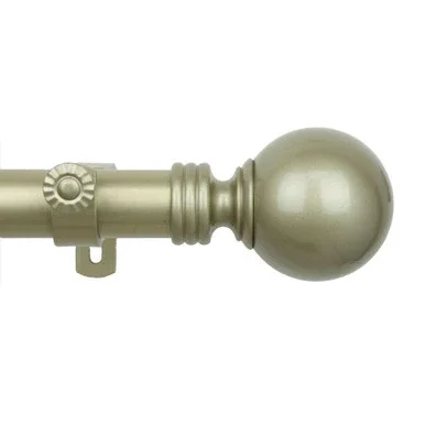 176″ Gold Solid Contemporary Round Window Curtain Rod