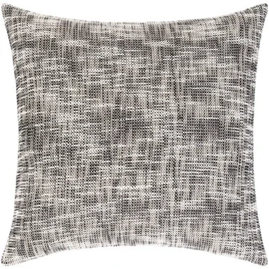 18″ Black and Beige Hand Woven Square Throw Pillow Cover