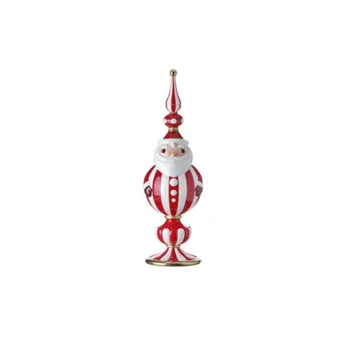 18″ Peppermint Santa Claus Finial Christmas Figurine