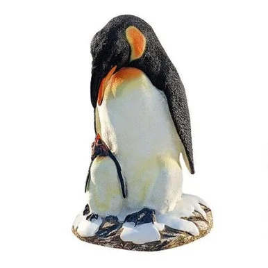 19.5″ Standing Penguins Hand Painted Outdoor Garden Statue
