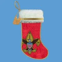19″ Red Boy Scout Logo Christmas Stocking