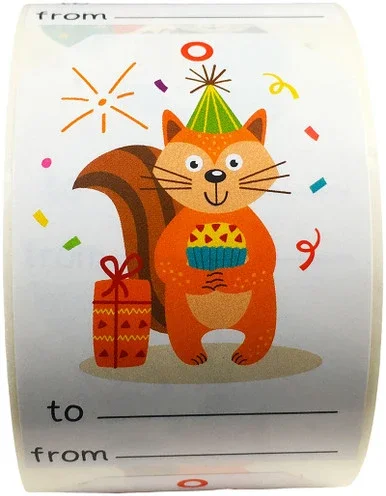 2 x 3″ Lil’ Animal Birthday Gift Tags