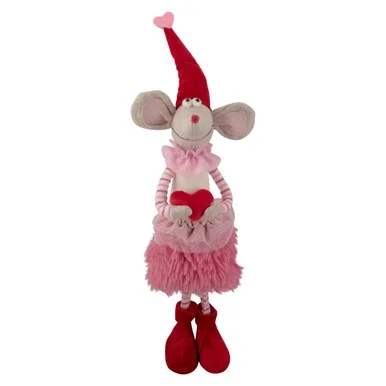 20″ Standing Plush Girl Mouse Valentine’s Day Figure