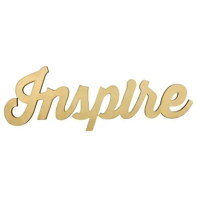 23″ Gold “Inspire” Wall Sign
