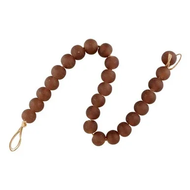 24″ Solid Mauve Home Accents and Gift Collections Glass Decor Beads