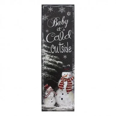 31.5″ Black Wooden Baby It’s Cold Outside Decorative Sign