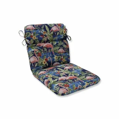 40.5″ Flamingoing Lagoon Blue Rounded Corners Chair Cushion