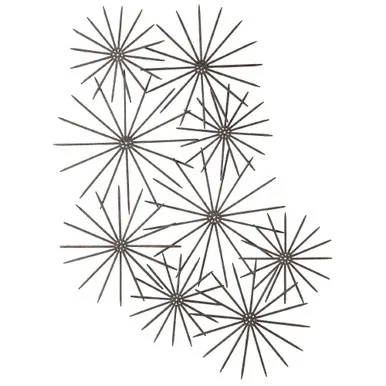 43″ Star Overlapping 3D Metal Hanging Wall Art