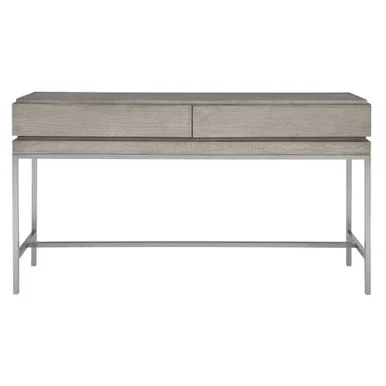 54″ Gray Contemporary Rectangular Console Table