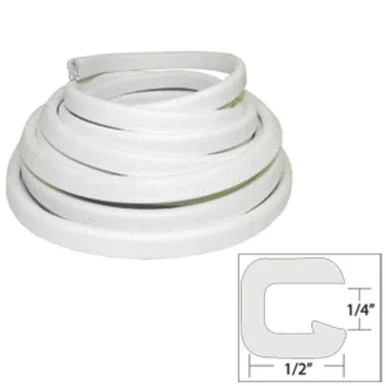 6″ White Contemporary Outdoor Flexible Trim Opening Wire