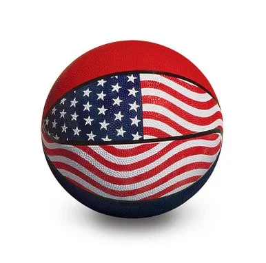 9″ Red, White and Blue Official USA/WBA Competition Basketball