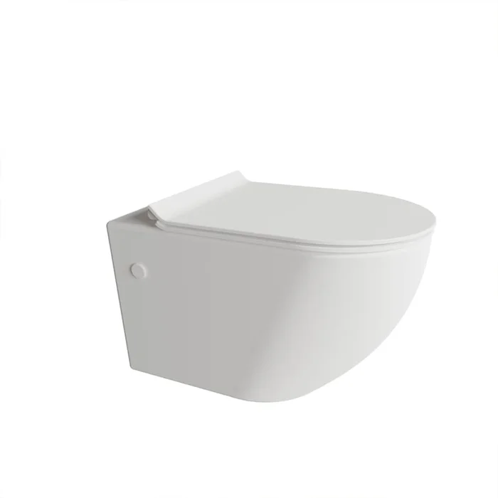 A and E Bath and Shower 1.6 GPF Wall Mounted One Piece Elongated Toilet – Seat Included