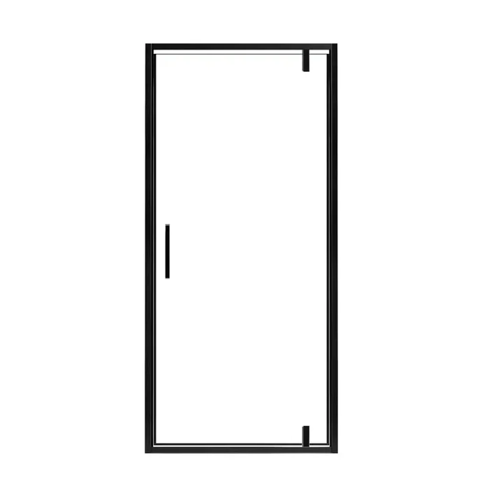 A and E Bath and Shower 77″ High x 36″ Wide Hinged Framed Shower Door with Tempered Glass