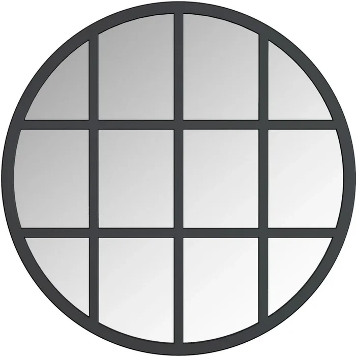 A and E Bath and Shower Sadler 28″ Diameter Circular Metal Framed Bathroom Mirror