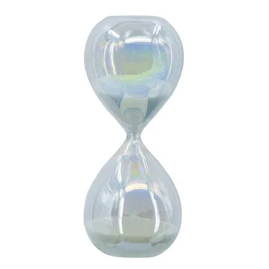 AB Home Transitional Iridescent Hourglass With White Finish 77873-WHIT