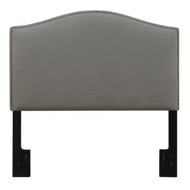 Accentrics Home Full-Queen Upholstered Headboard With Gray DS-D016-250-372A