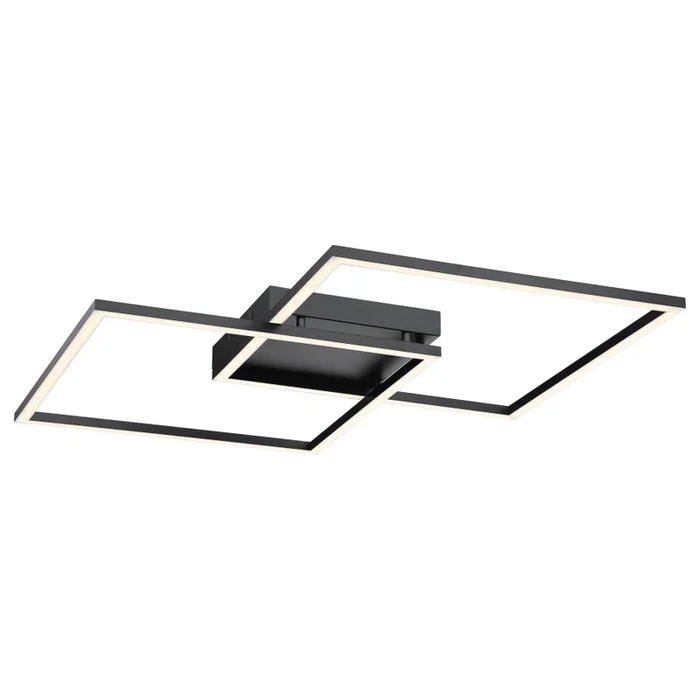 Access Lighting Squared 2 Light 31″ Wide Integrated LED Semi-Flush Square Ceiling Fixture – 3000K