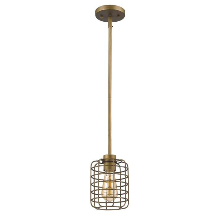 Acclaim Lighting Lynden Single Light 6″ Wide Cage Mini Pendant