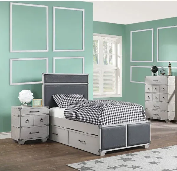 Acme Furniture – Orchest 3 Piece Twin Bedroom Set in Gray – 36120T-3SET