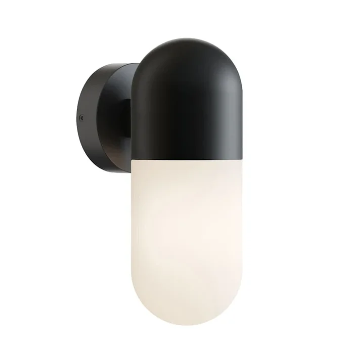 AFX Irvine 12″ Tall LED Outdoor Wall Sconce with Frosted Glass Shade
