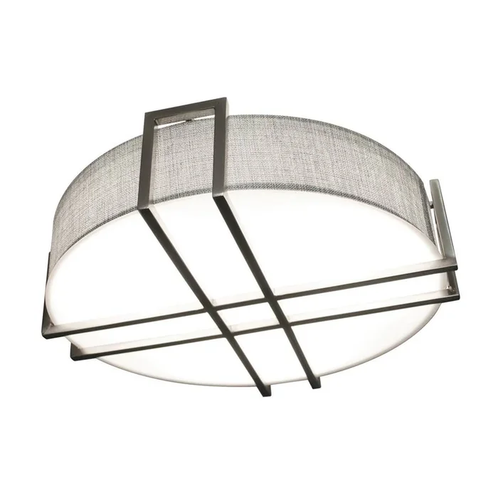 AFX Lighting Lambert 20In Flush,Sn,Gray,Motion Sensor,Battery