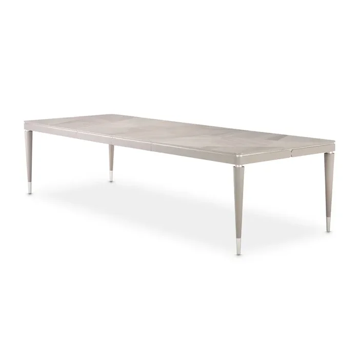 AICO Furniture – Lanterna Rectangular Dining Table in Silver Mist – N9032000-823