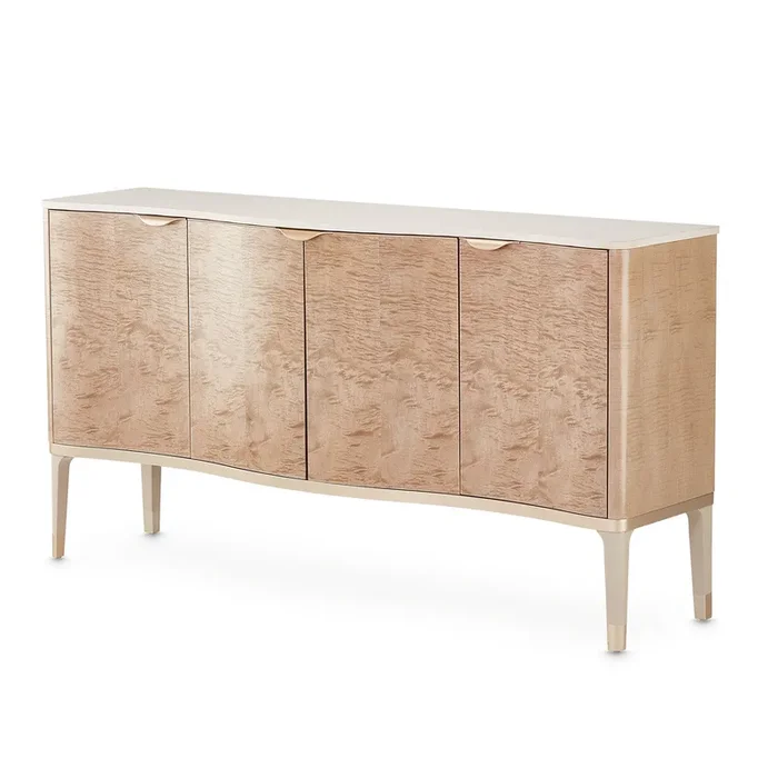 AICO Furniture – Malibu Crest Sideboard in Blush – N9007007-131