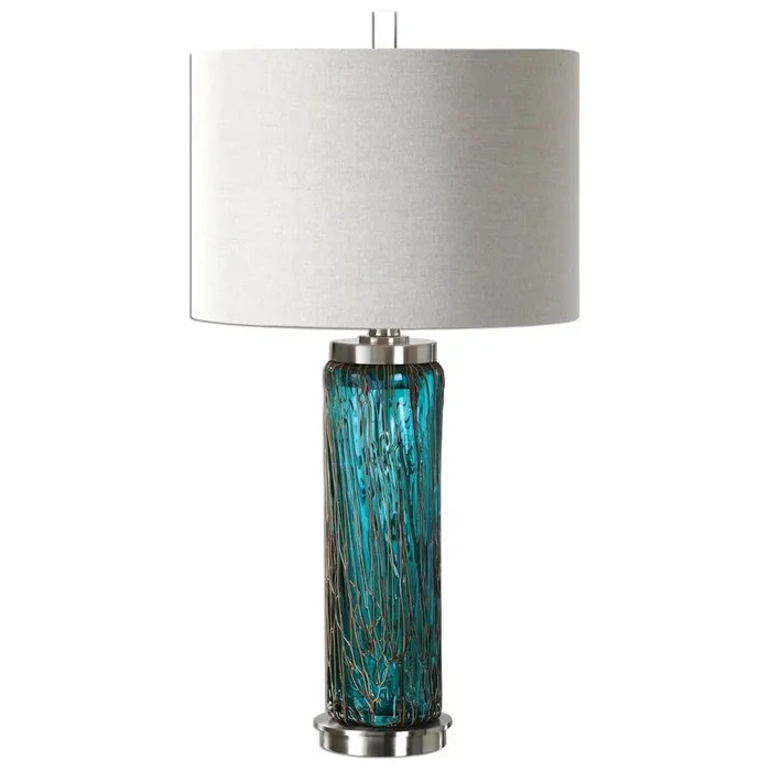 Almanzora Blue Glass Lamps