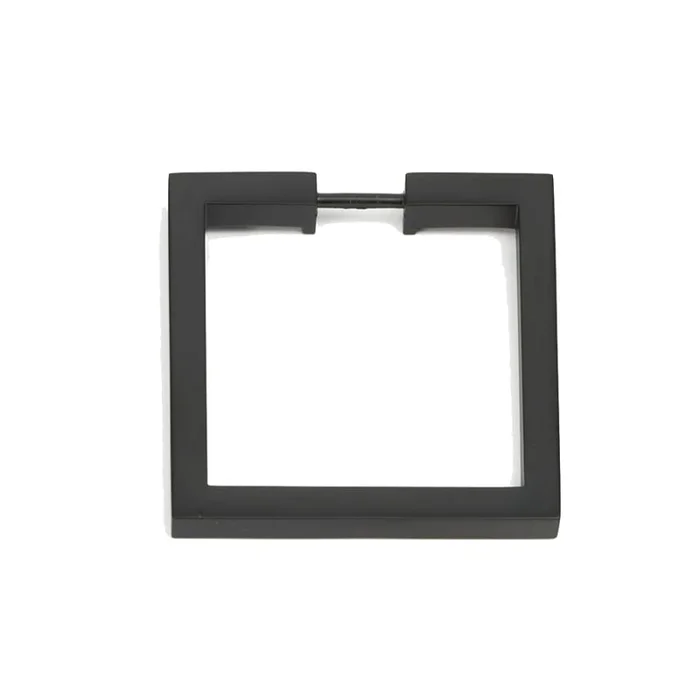 Alno Convertibles Solid Brass 2-1/2″ Flat Square Cabinet Ring Pull – RING ONLY – No Mount