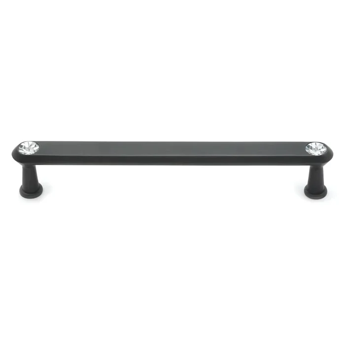 Alno Crystal Series 3.5 Inch Center to Center Luxury Solid Brass Bar Cabinet Pull with Swarovski Crystals