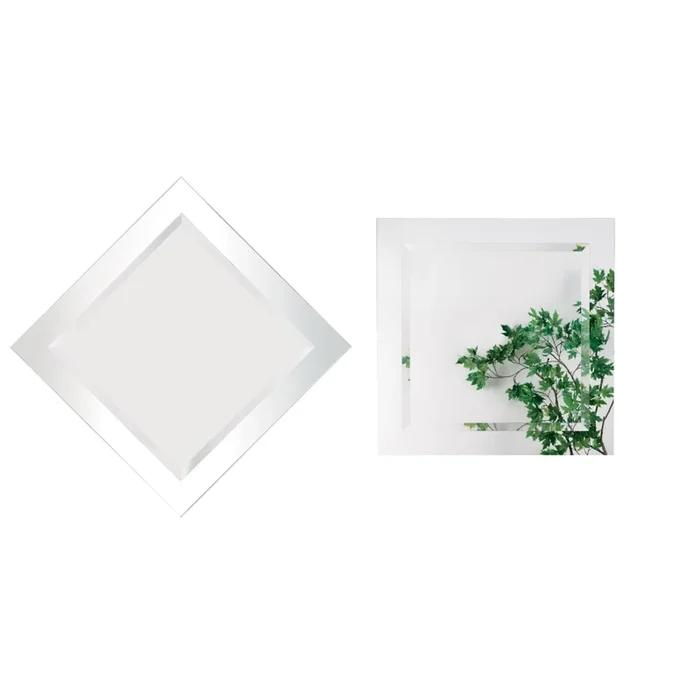 Alno Mirrors 20″ W x 20″ H Square Frameless Bathroom Wall Mirror