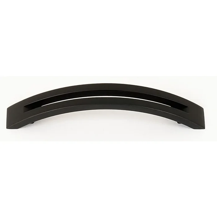Alno Modern Slit Top 4″ Center to Center Arch Bow Solid Brass Barrette Style Cabinet Handle / Drawer Pull