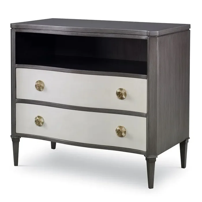 Ambella Home Collection – Stella Chest – Grey / Linen – 17584-830-001