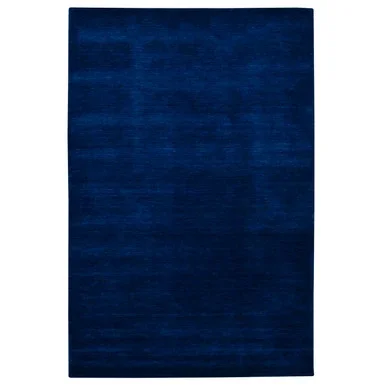 Amer Rugs Arizona Rye Solid Navy Blue Handwoven Wool 8’x10′ Area Rug ARZ300810