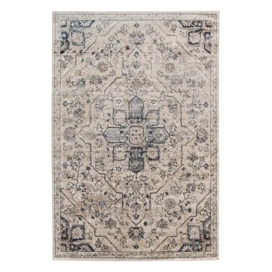 Amer Rugs Belmont Tetbury Beige And Gray Chenille 5’3″x7’7″ Area Rug BLM15377